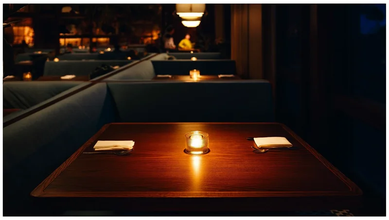 Evening Restaurant Table